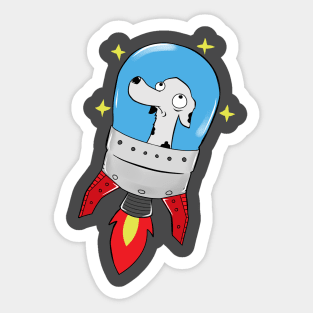 Astronaut Dog Sticker